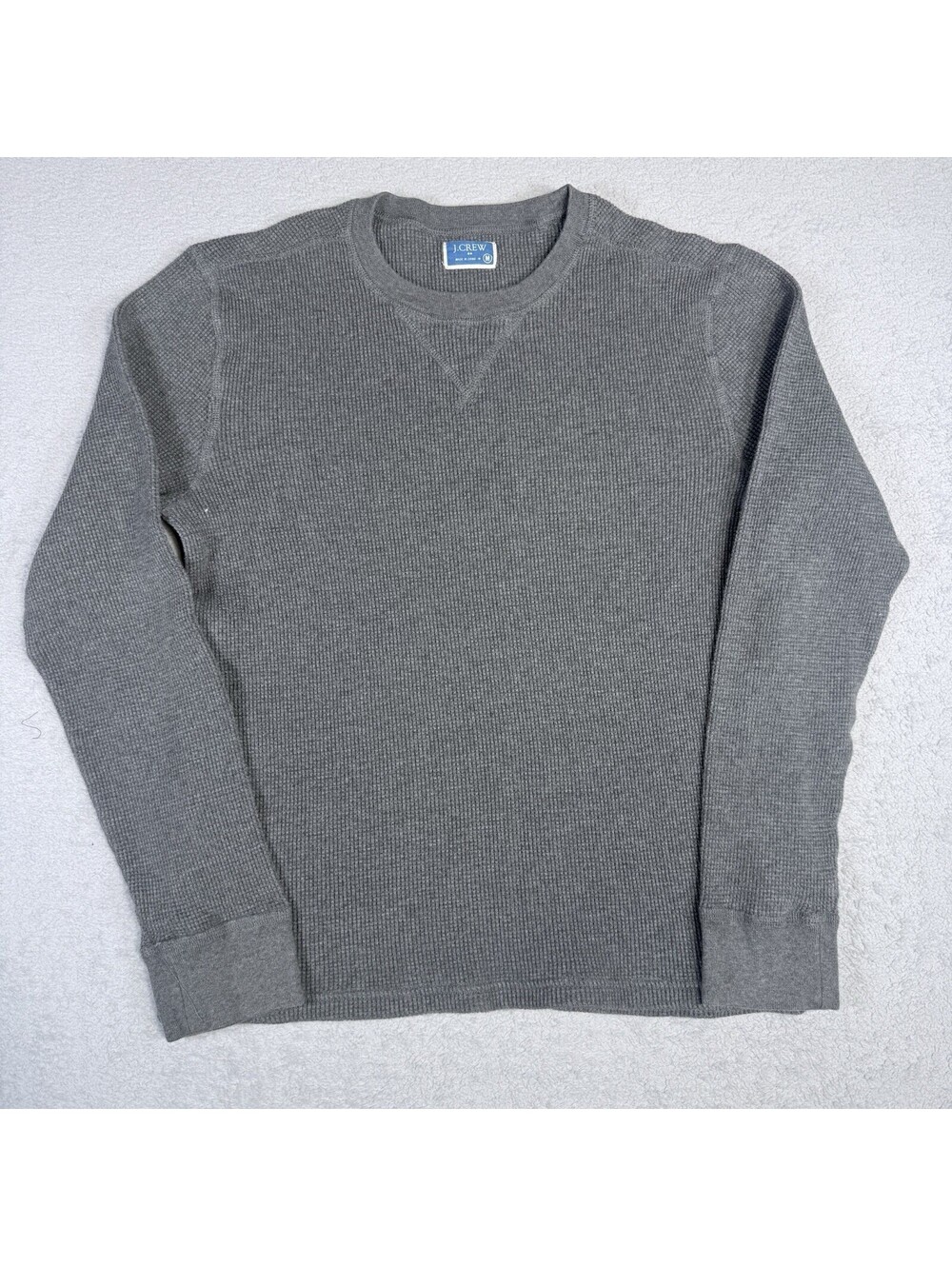 J.Crew Garment-dyed French Terry Crewneck Sweatshirt Dark Gray Men's Medium